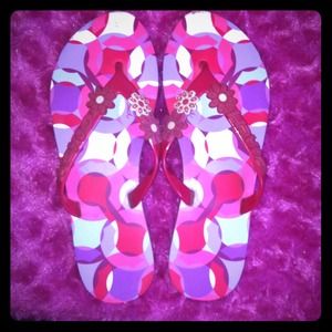 RESERVED ~~~~Coach Poppy Flip Flops size 5/6