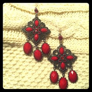 Vintage Filigree Dangle Earrings