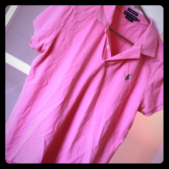 Pink skinny polo Ralph lauren