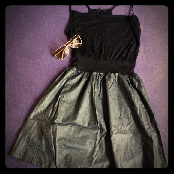 Sold- Racerback metallic skirt dress