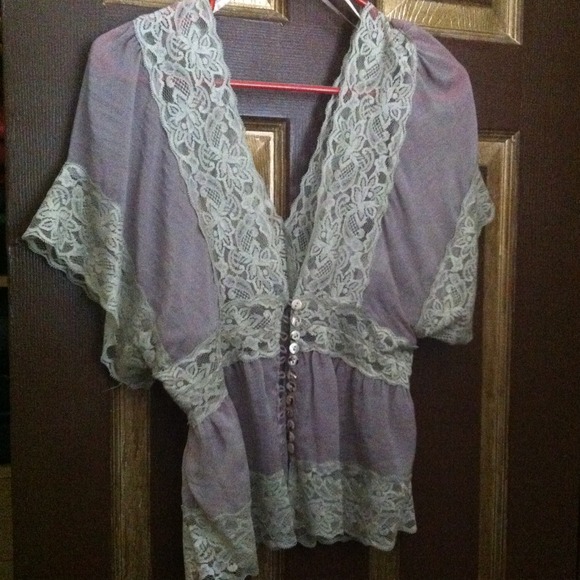 Sheer lace top