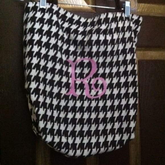 Houndstooth "R" bag