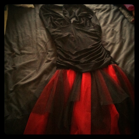 Black and red dress