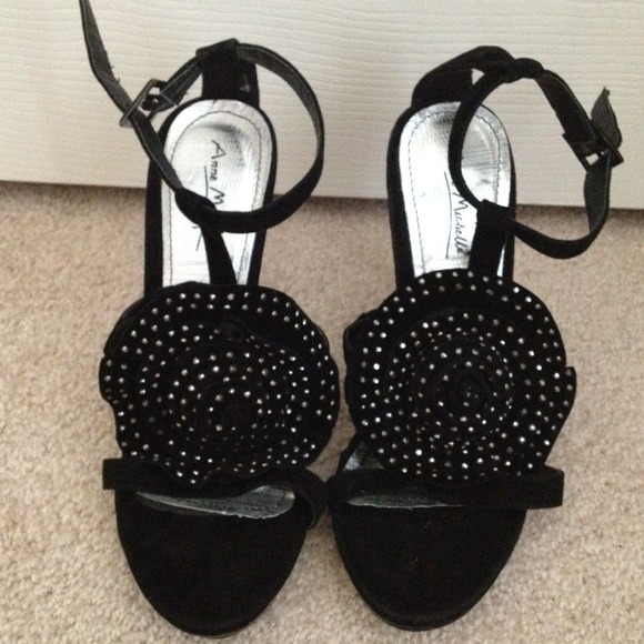 Never been worn! Rose detailed stilettos!