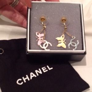 CHANEL Jewelry - SOLD!!! Chanel authentic dangling earrings. CHANEL Jewelry - SOLD!!! Chanel authentic dangling earrings.
