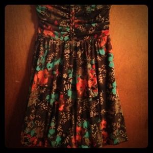 Strapless dress worn to wedding