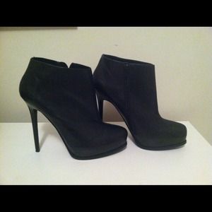 RESERVED. Aldo Black Leather Booties
