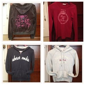 Juicy Hoodie&Shirt&2AbercrombieHoodies