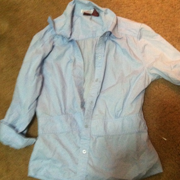 A blue blouse