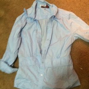 A blue blouse