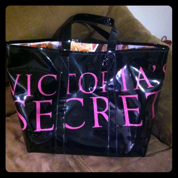 //REDUCED// Victoria secret large glossy tote