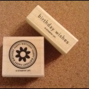 2 Happy Birthday Stamps