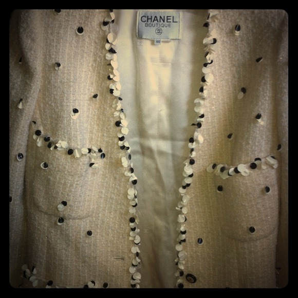 Reserved/  Vintage Chanel sequence blazer