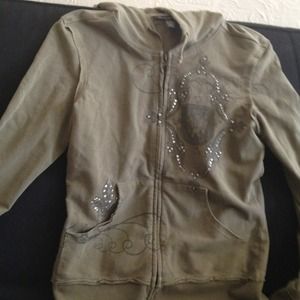 Green INC hooded sweater!!