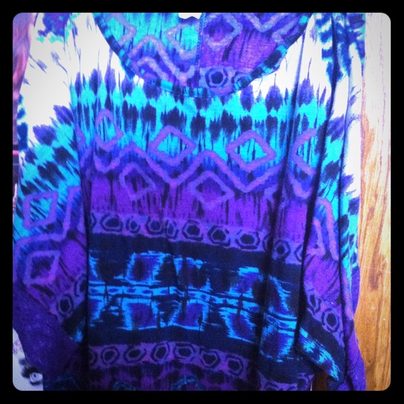 tribal flowy shirt