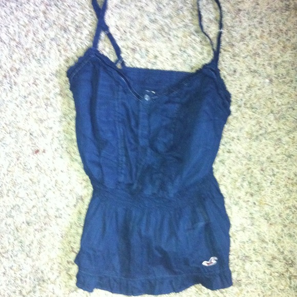blue , re-ajustable straped shirt