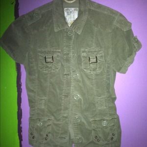 Plugg Short Sleeve Button Up Jacket