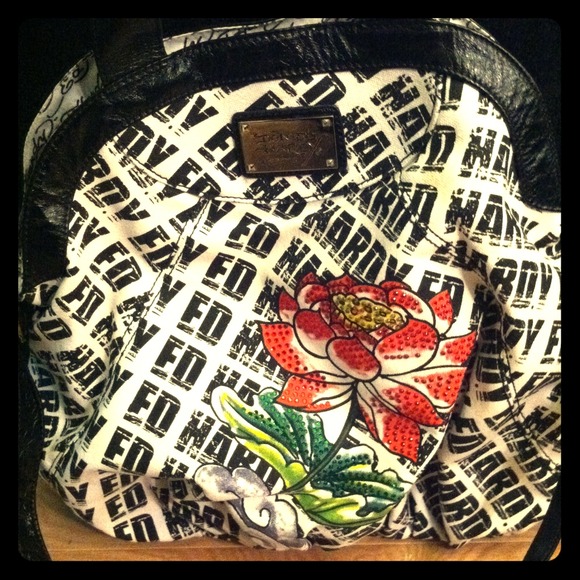 Authentic Ed Hardy hobo bag