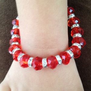 AUSTRIAN CRYSTAL 💎BRACELETS ORANGE & RED 🅱UNDLE