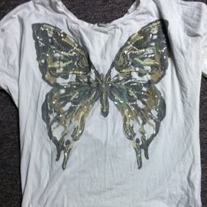 💢💢RESERVED💢💢Butterfly oversized shirt