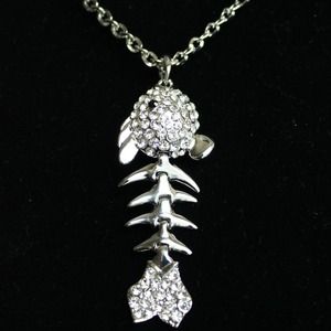 Brand new fish bone necklace