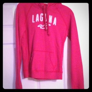 Hollister pink hoodie