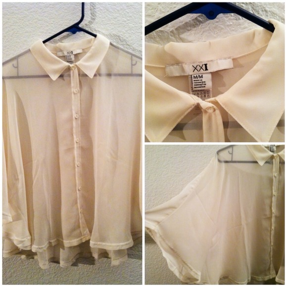 Sheer Button Down