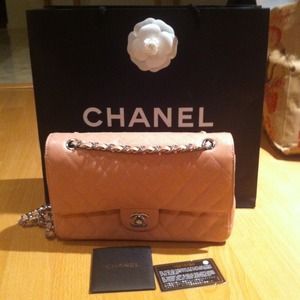 HOLD- Pink Chanel classic flap bag