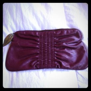 Plum clutch