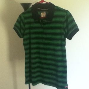 🌟REDUCED🌟Green and blue stripped polo