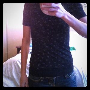 Black cap sleeve top