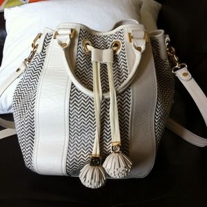Tory Burch Bags - Tory Burch drawstring bucket bag with tassels Tory Burch Bags - Tory Burch drawstring bucket bag with tassels