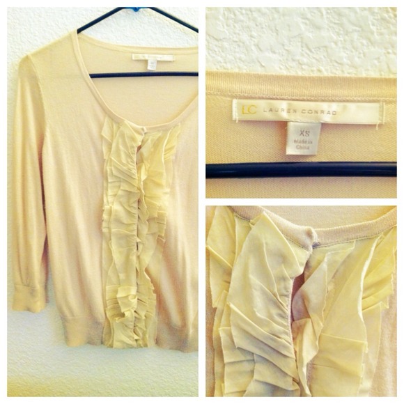 Ruffled Cardigan