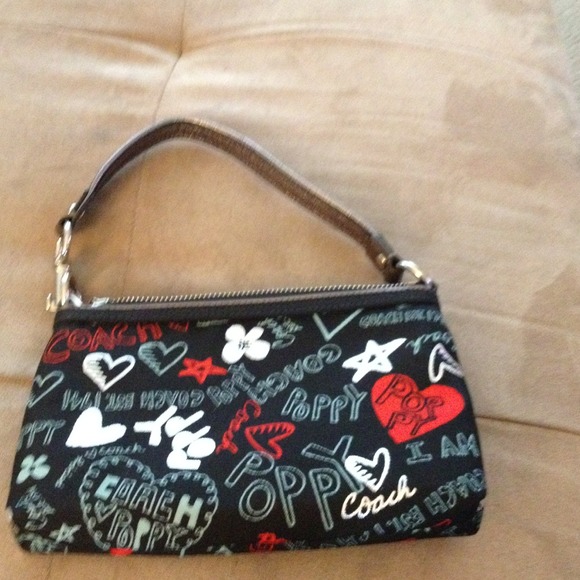 Reduced!!Never been used coach poppy clutch/bag