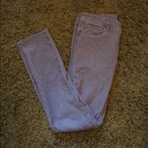 SOLD AEO Grey Skinny Chords