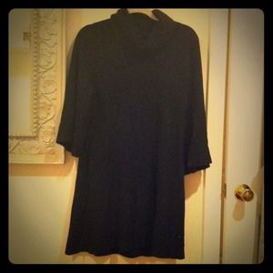 Black Turtleneck Sweater Dress
