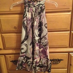 Inc  sleeveless print top