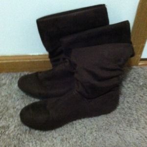 Charlotte Russe suede knee boots