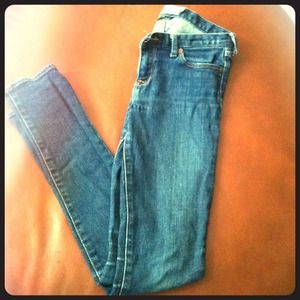 Abercrombie Dark wash skinny jeans.