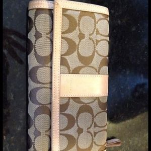 Brand new Coach Wallet with Checkbook Cover