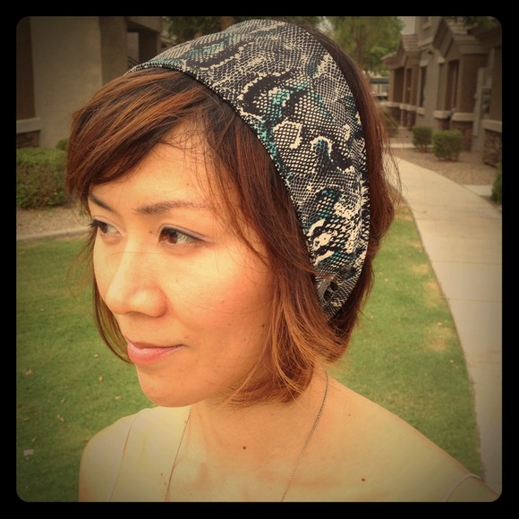 Accessories Snake Embossed Printed Scarfhead Band Poshmark