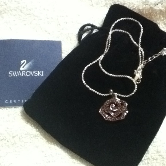 Swarovski Jewelry - **REDUCED** Rose necklace by Swarrovski