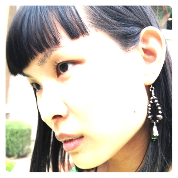 New gun metal drop earrings for sale!