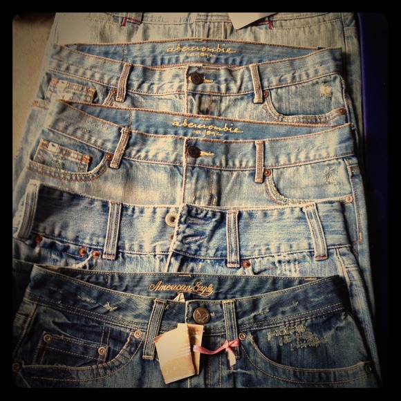 A&F and American Eagle Denim Skirts - just reduced