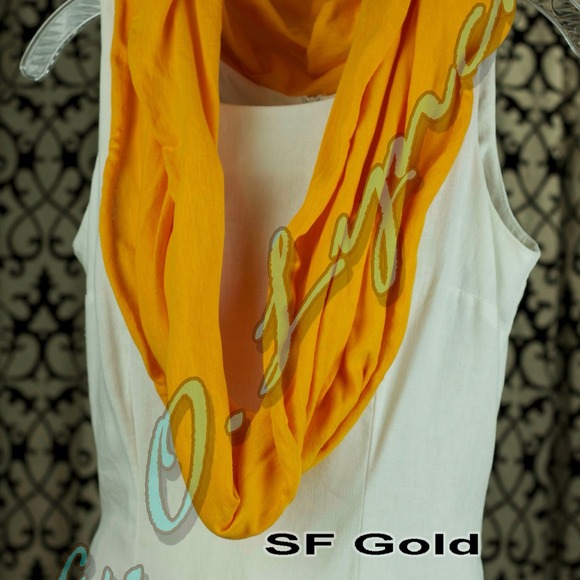 SF Gold Infinity Scarf - Picture 1 of 1