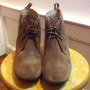 Tan swede shoes