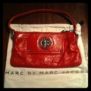 Marc by Mark Jacobs cherry red leather purse.