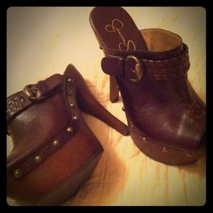 Jessica Simpson Platform Peep Toe Heels