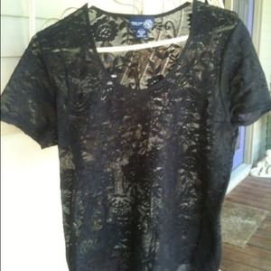 Black Lace Top