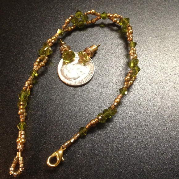 SOLD Peridot Bracelet and Earrings